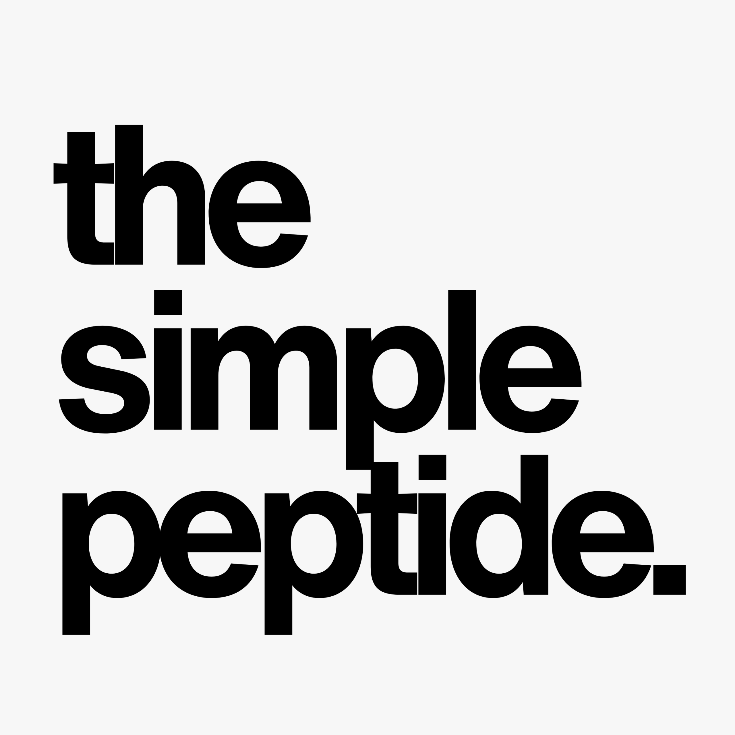 the simple peptide.